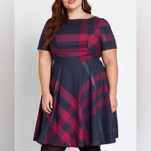 ModCloth “I Rest My Grace” Retro Fit & Flare Midi Dress, Size 22W
